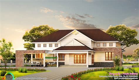 3000 Sq Ft 4 Bedroom Bungalow Home Kerala Home Design And Floor Plans