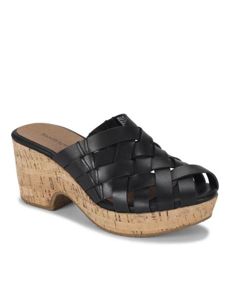 Baretraps Synthetic Beca Wedge Mule Sandals In Black Lyst