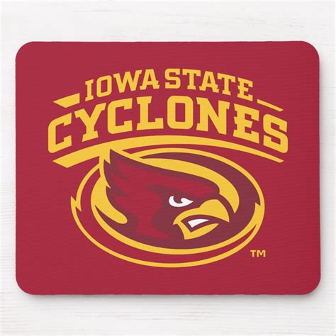 Iowa State Cyclones Arched Mascot Logo Mouse Pad | Iowa state, Iowa state cyclones, Iowa