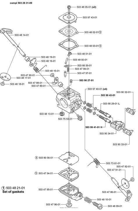 Husqvarna 240 2001 01 Parts Diagram For Carburetor Zama C1q El 10 Epa