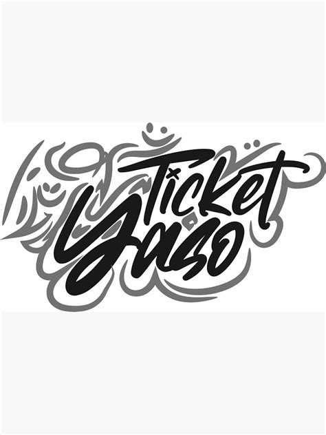Yaso Ticket Art Poster By Salahaboud Redbubble