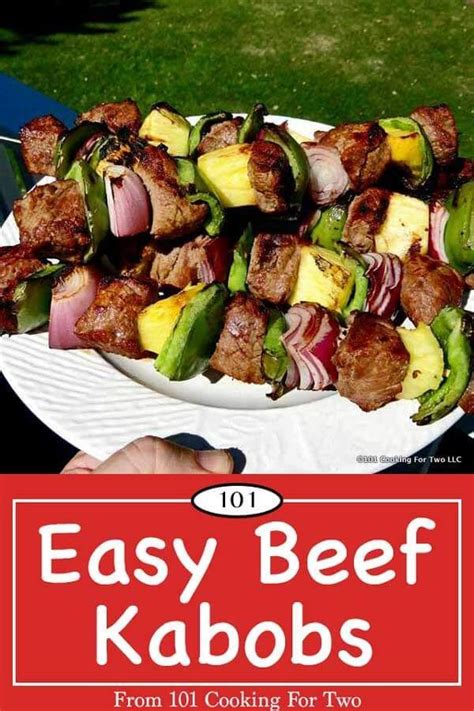 Easy Beef Kabobs Recipe With Images Beef Kabobs Grilled Dinner