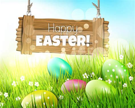 Sending many blessings to you during this time of hope, joy, and renewal. Happy Easter Greetings Wishes Eggs Background Hd Wallpaper