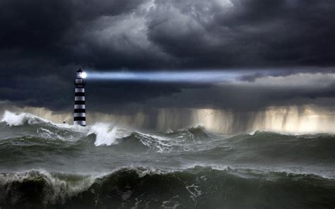 Lighthouse At Stormy Sea Image Id 21461 Image Abyss