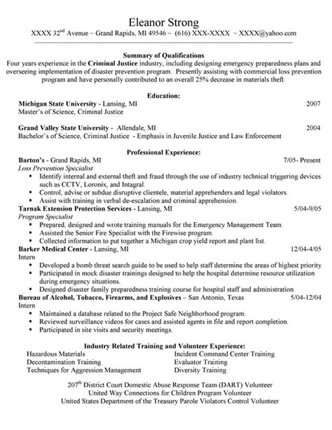 Best 20 criminology resume objective samples you can apply. Criminal Justice Resume Example