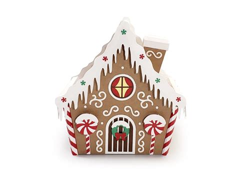 Gingerbread House 3d Papercraft Svg Etsy