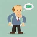 El hombre no tiene dinero | Vector Premium