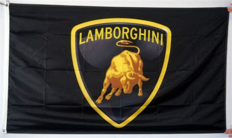 Lamborghini Flag Banner 3x5 Ft Black Banner Us Seller Free Shipping Ebay