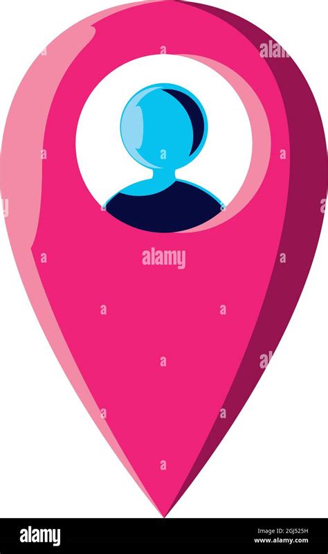 Avatar In Location Pin Stock Vector Image And Art Alamy