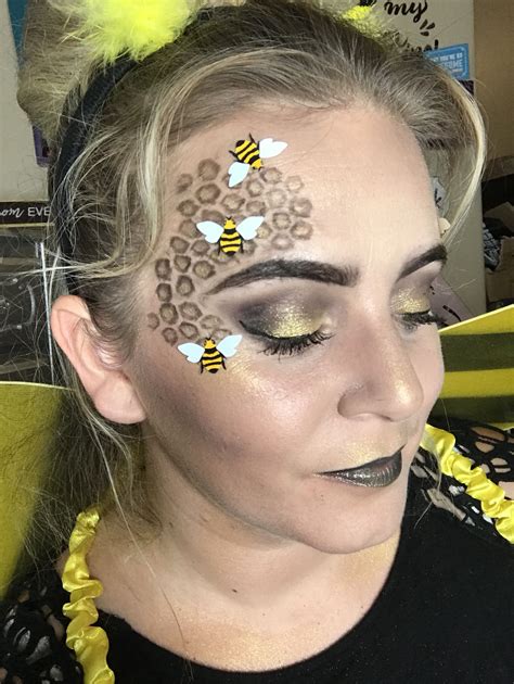 Glam Bee Bee Makeup Bee Costume Makeup Halloween Makeup