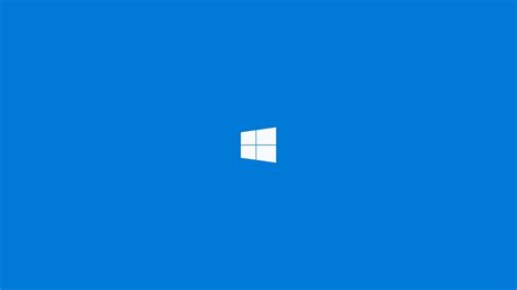 Minimalism Windows 10 Technology Logo Blue Wallpapers