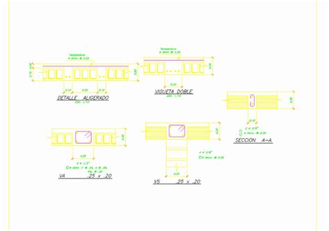 Losa Aligerada En Autocad Descargar Cad Kb Bibliocad