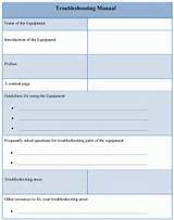 Troubleshooting Guide Template Word