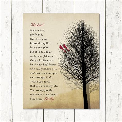 Maybe you would like to learn more about one of these? Brother Christmas Gift Birthday Gift From Sister Print or