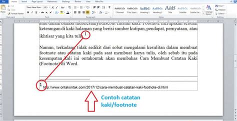 Cara Membuat Footnote Yang Benar