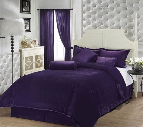 Purple Velvet Comforter Purple Pinterest Comforter And Bedrooms