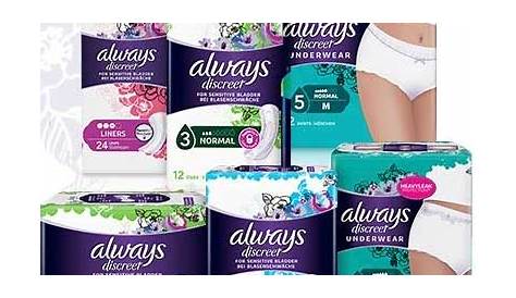 Free Always Discreet Pads and Pants - Freebies and Free Samples by Mail