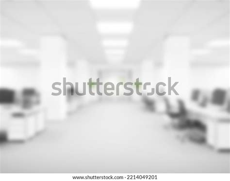 Abstract Blurry Office Interior Background Effect Stock Photo