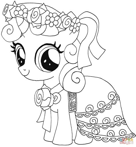 My Little Pony Sweetie Belle Coloring Page Free Printable Coloring Pages
