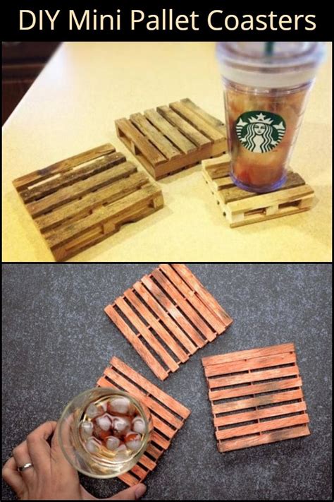 Diy Mini Pallet Coasters Craft Projects For Every Fan