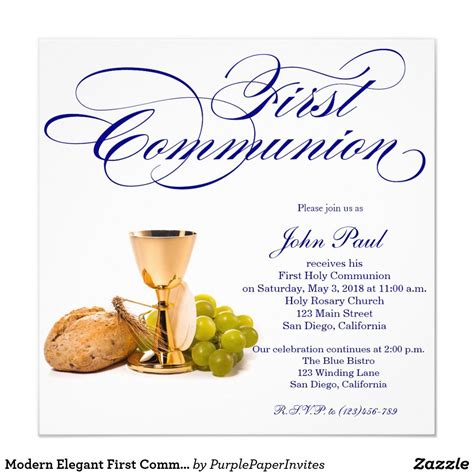 Pin On Popular First Communion Invitations