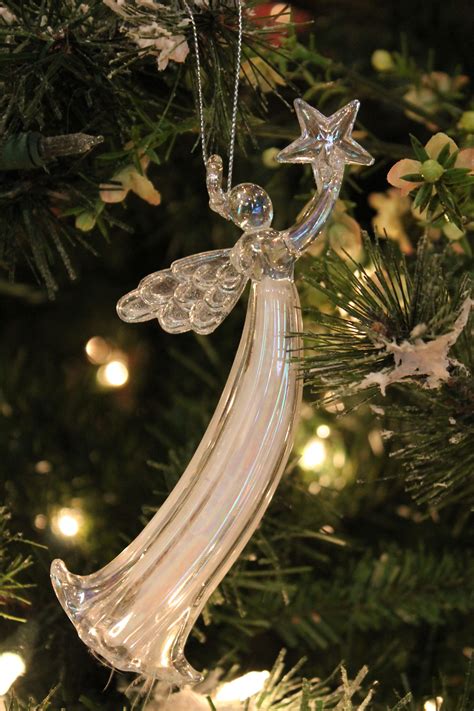Glass Angel Ornament Gracefully Designed Glass Angel Ornaments With A