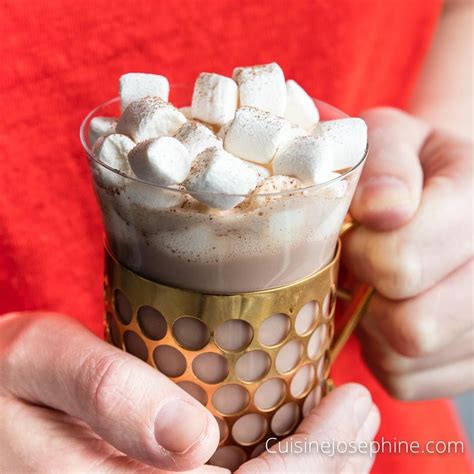 Creamy Hot Chocolate With Marshmallows Hot Chocolate Marshmallows