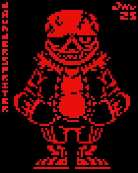 Underfell Sans Battle Sprite V4 By Daunderspriter On Deviantart