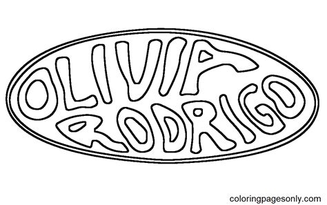 Olivia Rodrigo Logo Kleurplaat Gratis Kleurplaten Om Te Printen