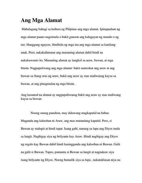 Ang Alamat Ng Pilipinas Noong Unang Panahon Wala P Vrogue