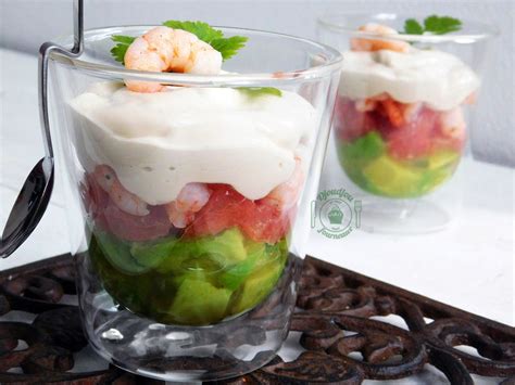 Verrines Avocat Crevettes Et Pamplemousse Rose Verrine Avocat