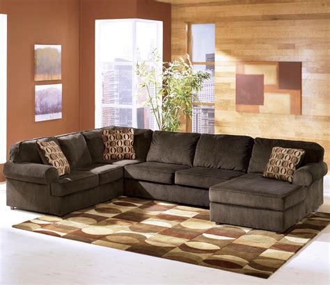Vista Chocolate Casual 3 Piece Sectional With Right Chaise By