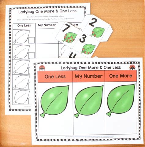 Puzzling puzzles von verschiedenen shops. One More One Less Number Sense Ladybug Math - Fantastic ...