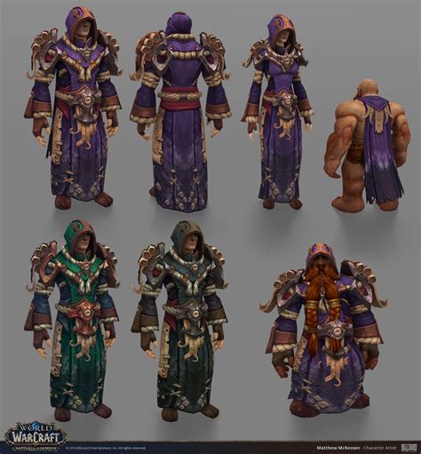 Artstation World Of Warcraft Kul Tiras Quest Cloth Armor Matthew