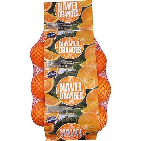 Sunkist Juicy Seedless Navel Oranges 4 Lb Shop Edwards Food Giant