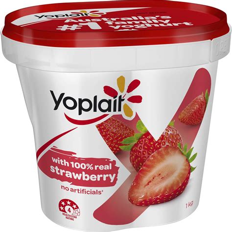 Yoplait Strawberry Yoghurt 1kg Woolworths