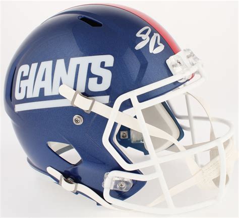 Saquon Barkley Signed Giants Color Rush Full Size Speed Helmet Panini