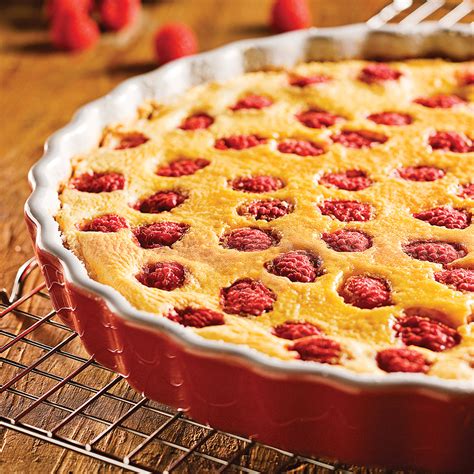 Clafoutis aux framboises Recettes Cuisine et nutrition