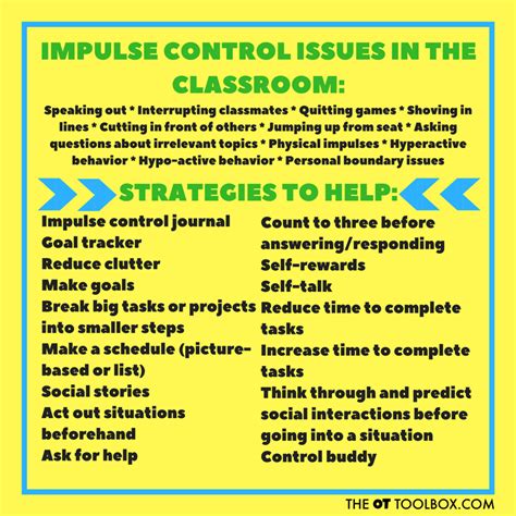 How To Teach Kids Impulse Control The Ot Toolbox