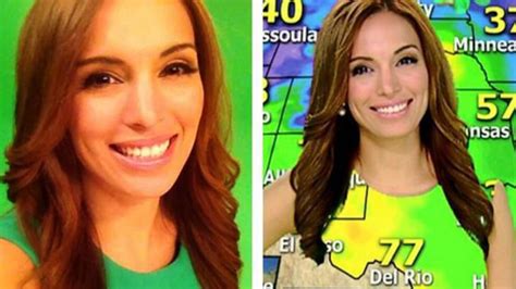 Green St Patricks Dress Turns Meteorologist Into Human Weather Map