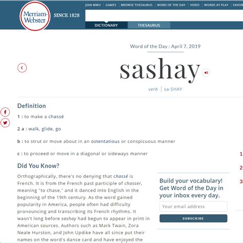 Merriam Websters Word Of The Day Today Is Sashay Rrupaulsdragrace