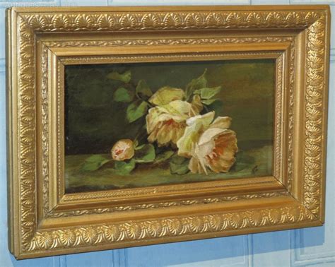 Antiques Atlas Victorian Still Life Oil Painting Of Roses