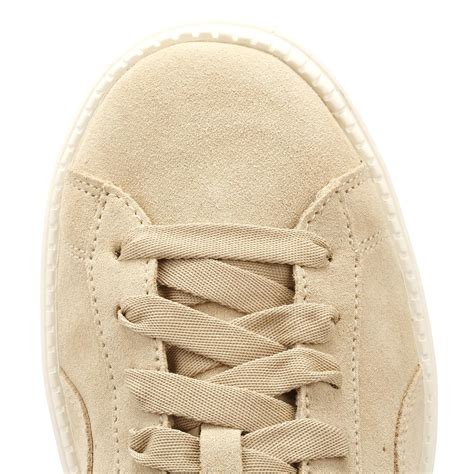 Puma Womens Safari Beige Marshmallow Suede Basket Platform Trainers In Natural For Men Lyst