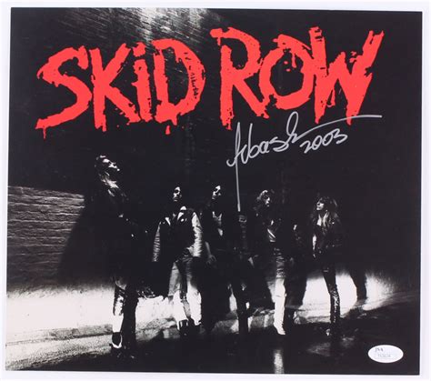 Sebastian Bach Signed Skid Row Skid Row 10x12 Album Cover Photo Jsa