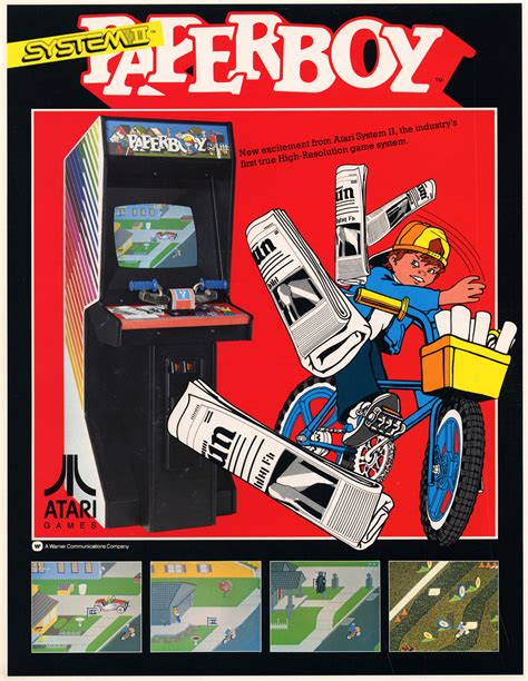 Flyer Fever Paperboy Atari Games Classic Video Games Arcade Games