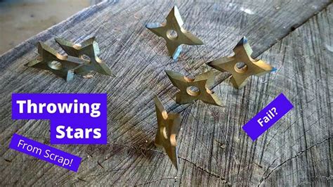 Making Throwing Stars From Scrap Steel Youtube