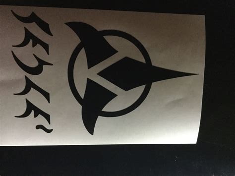 Klingon Qapla Klingon Emblem Vinyl Sticker Decal Etsy
