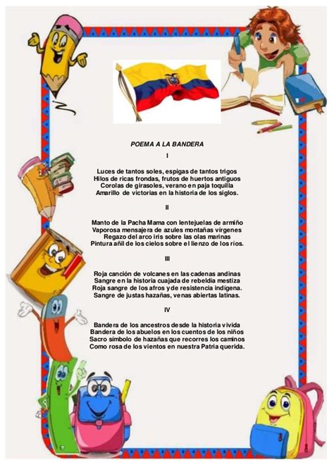 Poesia A La Bandera Del Ecuador Aeronautics And Aerospace Managment