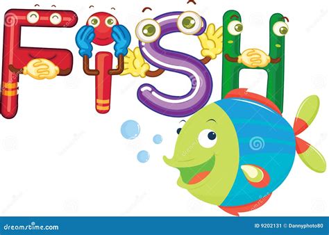 Fish Alphabet Stock Illustration Illustration Of Symbol 9202131