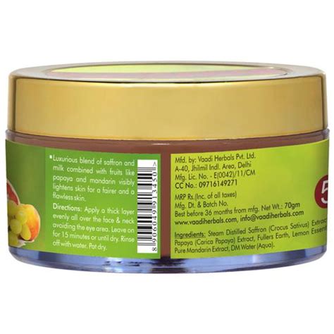 Buy Vaadi Face Pack Skin Lightening Fruit Online At Best Price Of Rs
